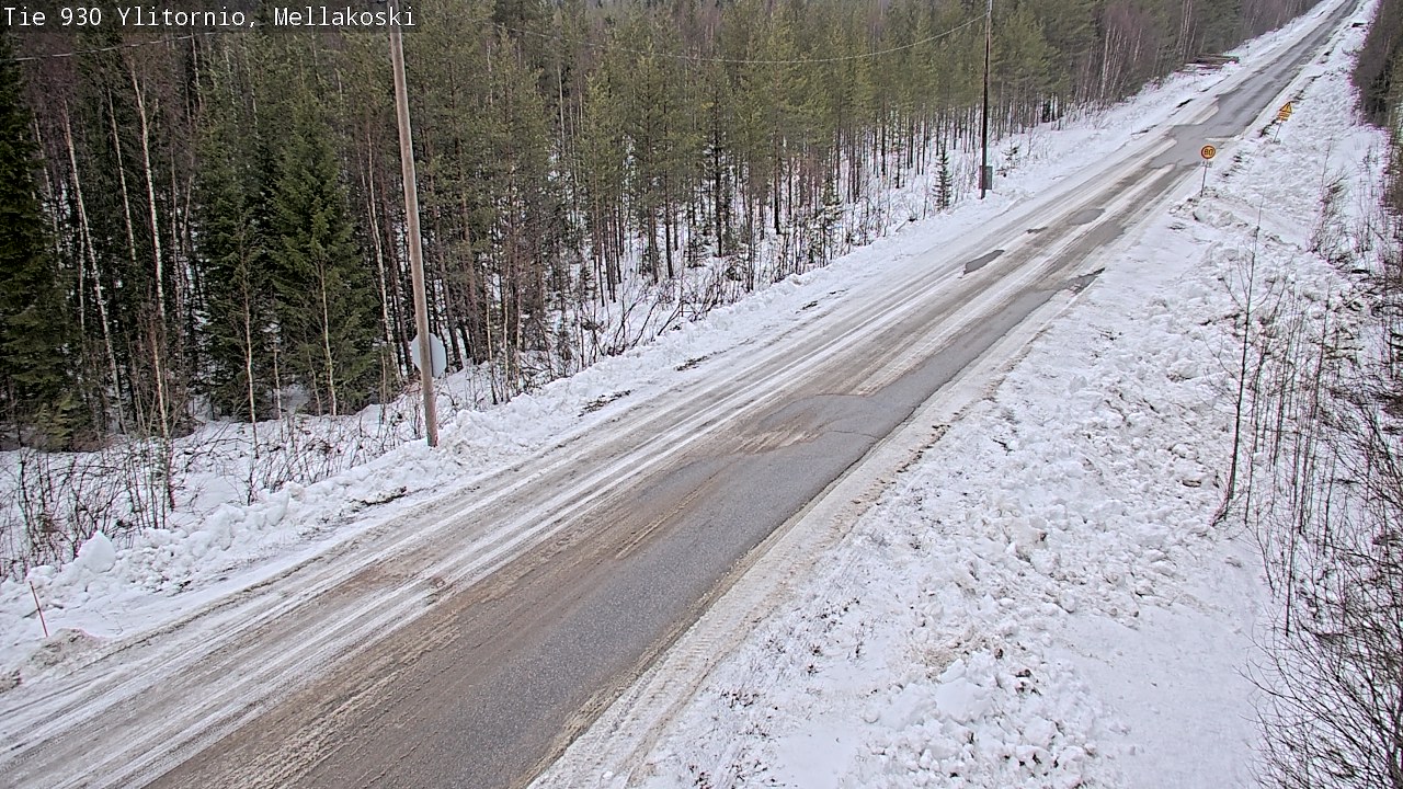 Weather Camera Image Väg 83 Övertorneå, Mellakoski, Ylitornio, Lappi