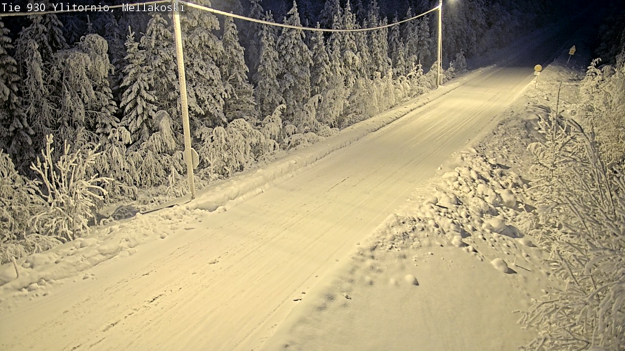 Weather Camera Image Road 83 Ylitornio, Mellakoski, Ylitornio, Lappi