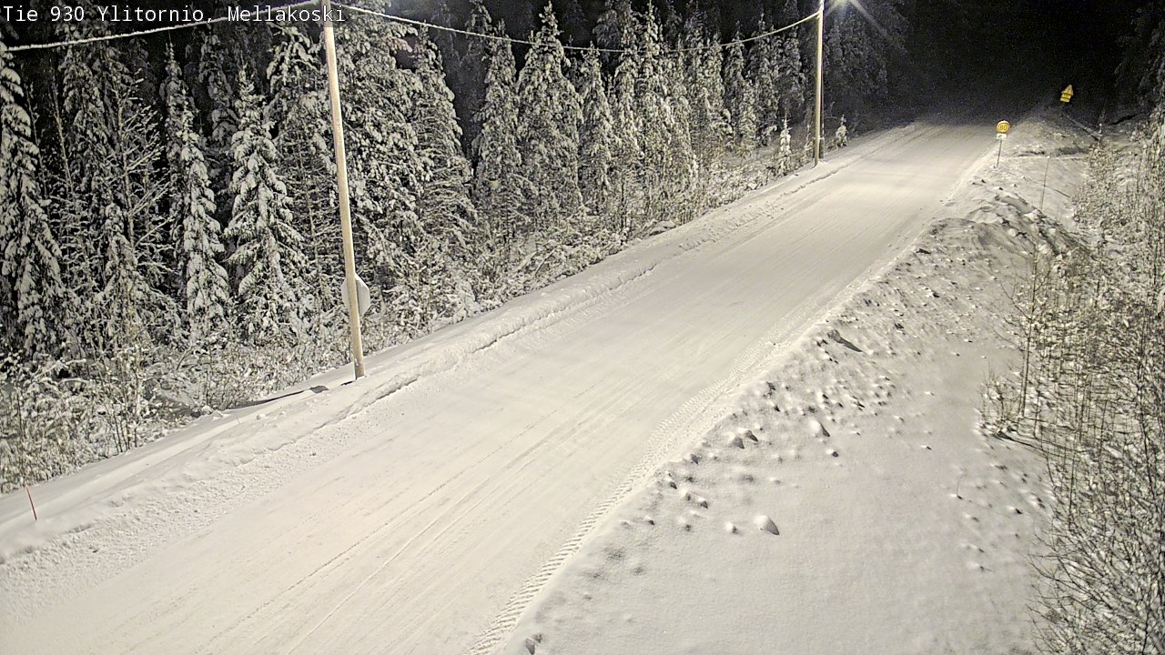 Weather Camera Image Road 83 Ylitornio, Mellakoski, Ylitornio, Lappi
