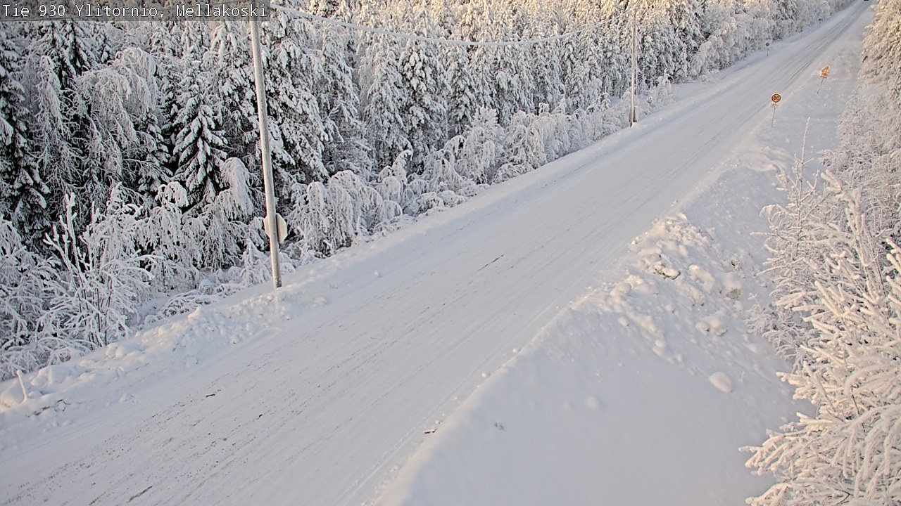 Weather Camera Image Road 83 Ylitornio, Mellakoski, Ylitornio, Lappi