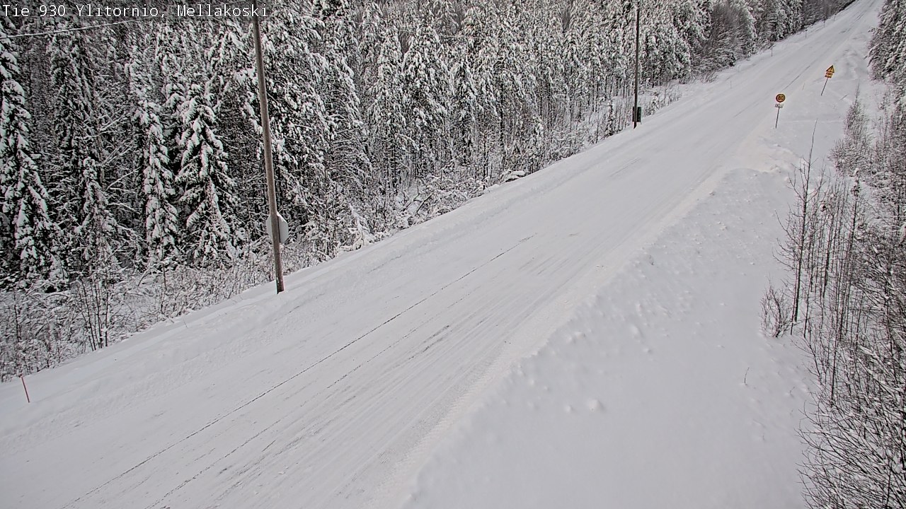 Weather Camera Image Road 83 Ylitornio, Mellakoski, Ylitornio, Lappi