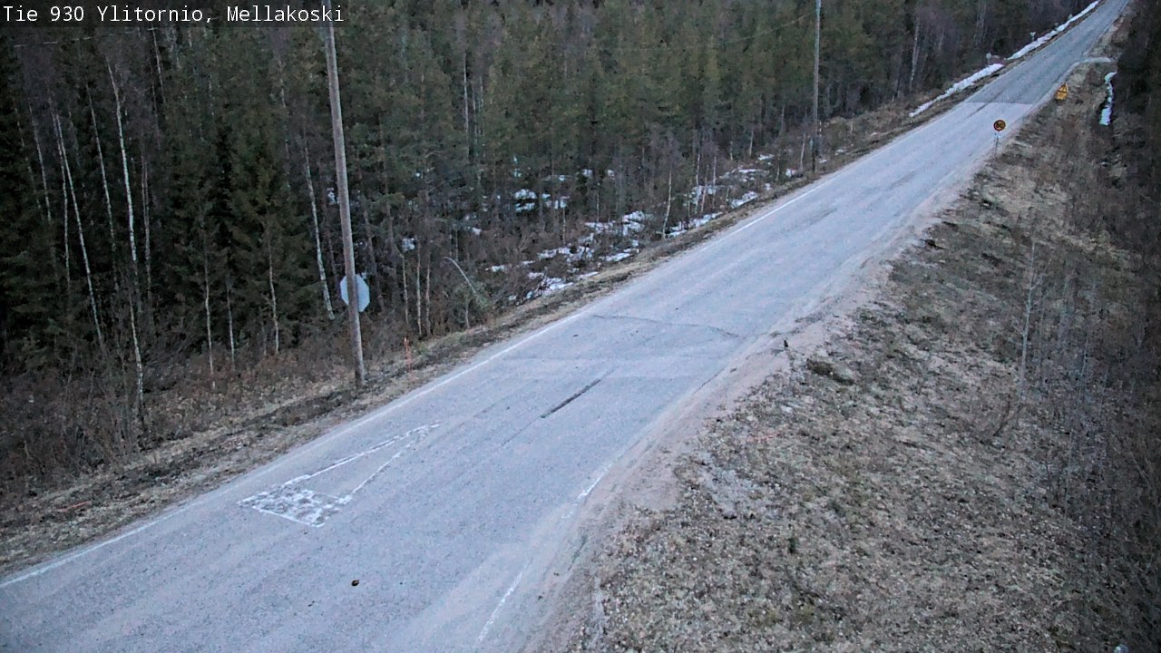 Weather Camera Image Road 83 Ylitornio, Mellakoski, Ylitornio, Lappi