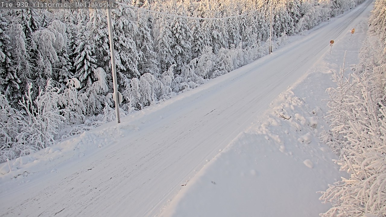 Weather Camera Image Road 83 Ylitornio, Mellakoski, Ylitornio, Lappi