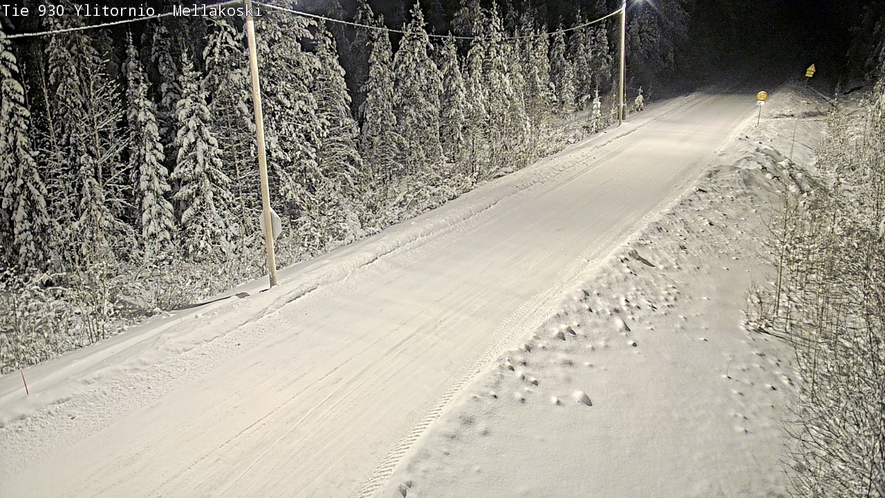 Weather Camera Image Road 83 Ylitornio, Mellakoski, Ylitornio, Lappi