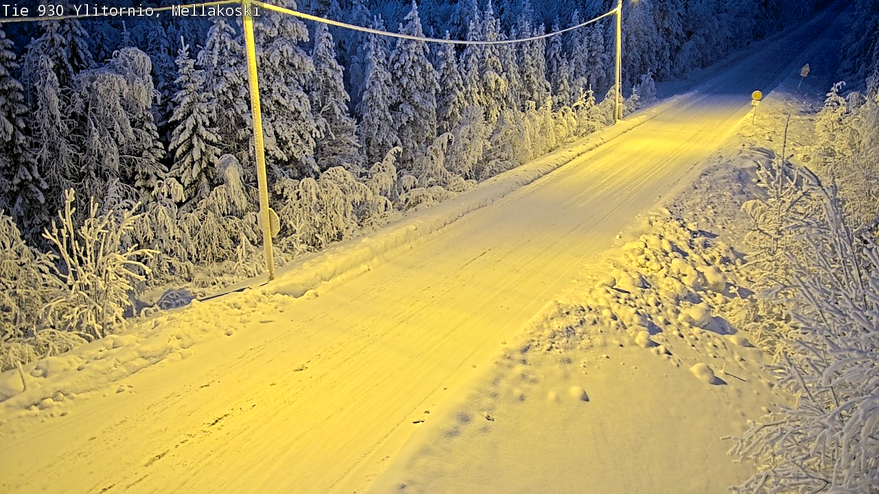 Weather Camera Image Road 83 Ylitornio, Mellakoski, Ylitornio, Lappi