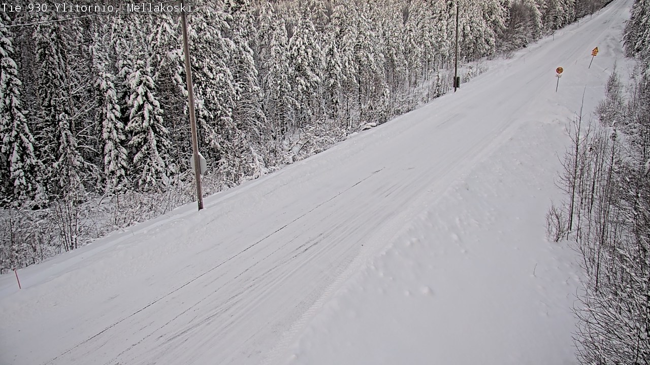 Weather Camera Image Road 83 Ylitornio, Mellakoski, Ylitornio, Lappi