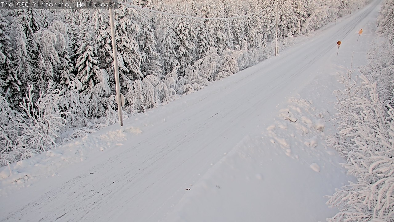 Weather Camera Image Road 83 Ylitornio, Mellakoski, Ylitornio, Lappi