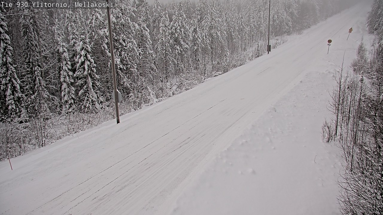 Weather Camera Image Väg 83 Övertorneå, Mellakoski, Ylitornio, Lappi
