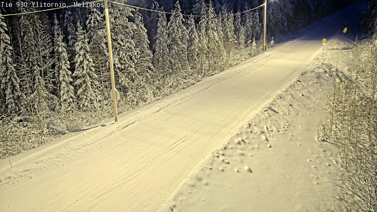 Weather Camera Image Road 83 Ylitornio, Mellakoski, Ylitornio, Lappi