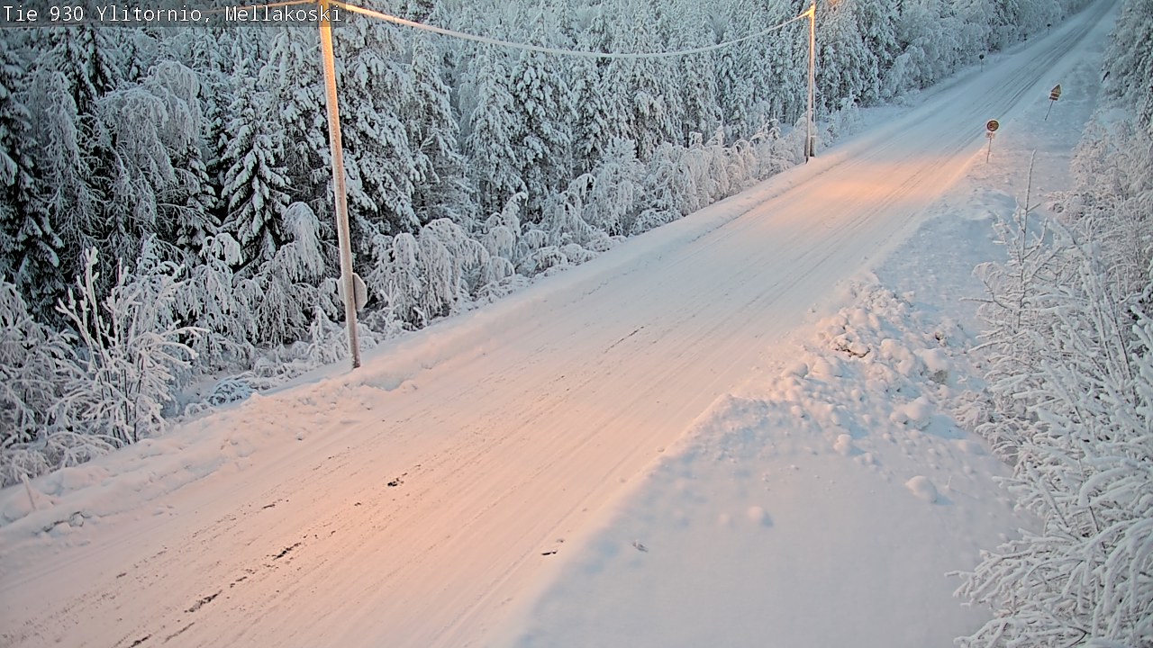 Weather Camera Image Road 83 Ylitornio, Mellakoski, Ylitornio, Lappi