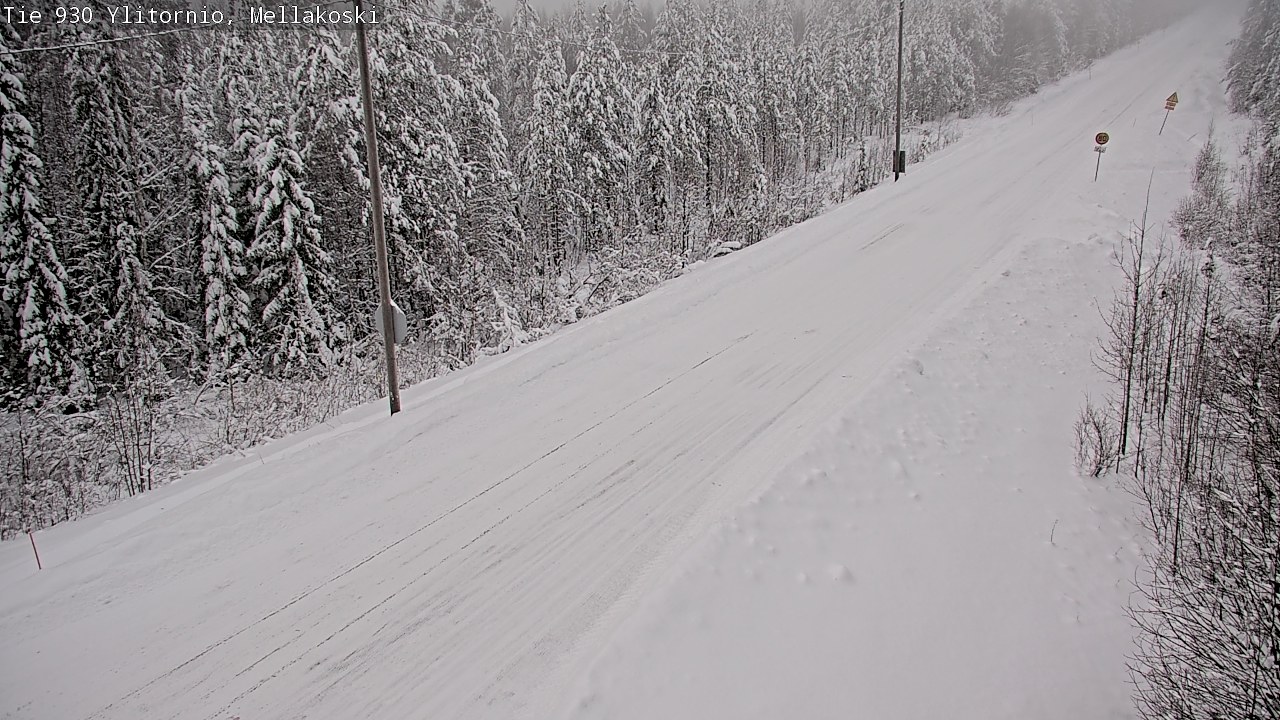 Weather Camera Image Väg 83 Övertorneå, Mellakoski, Ylitornio, Lappi