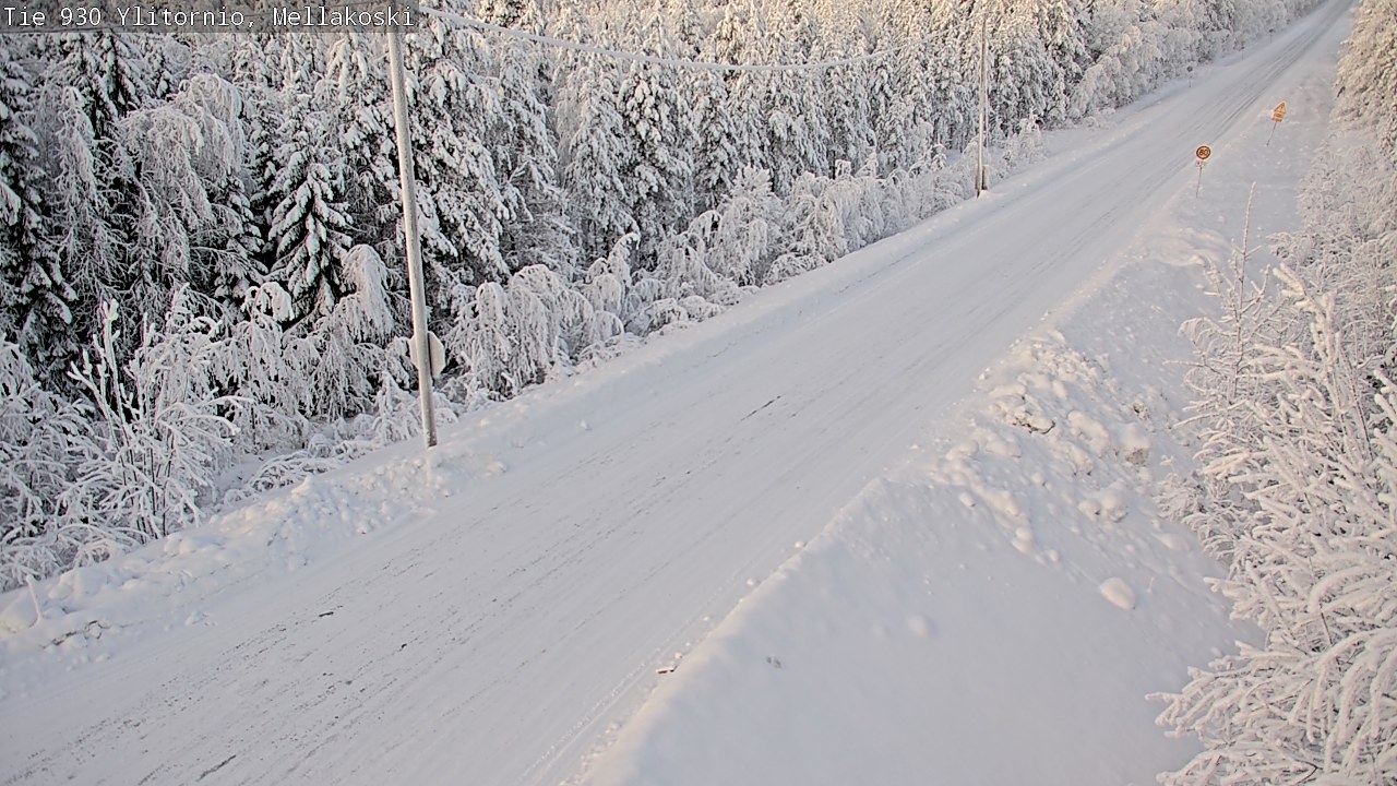 Weather Camera Image Road 83 Ylitornio, Mellakoski, Ylitornio, Lappi