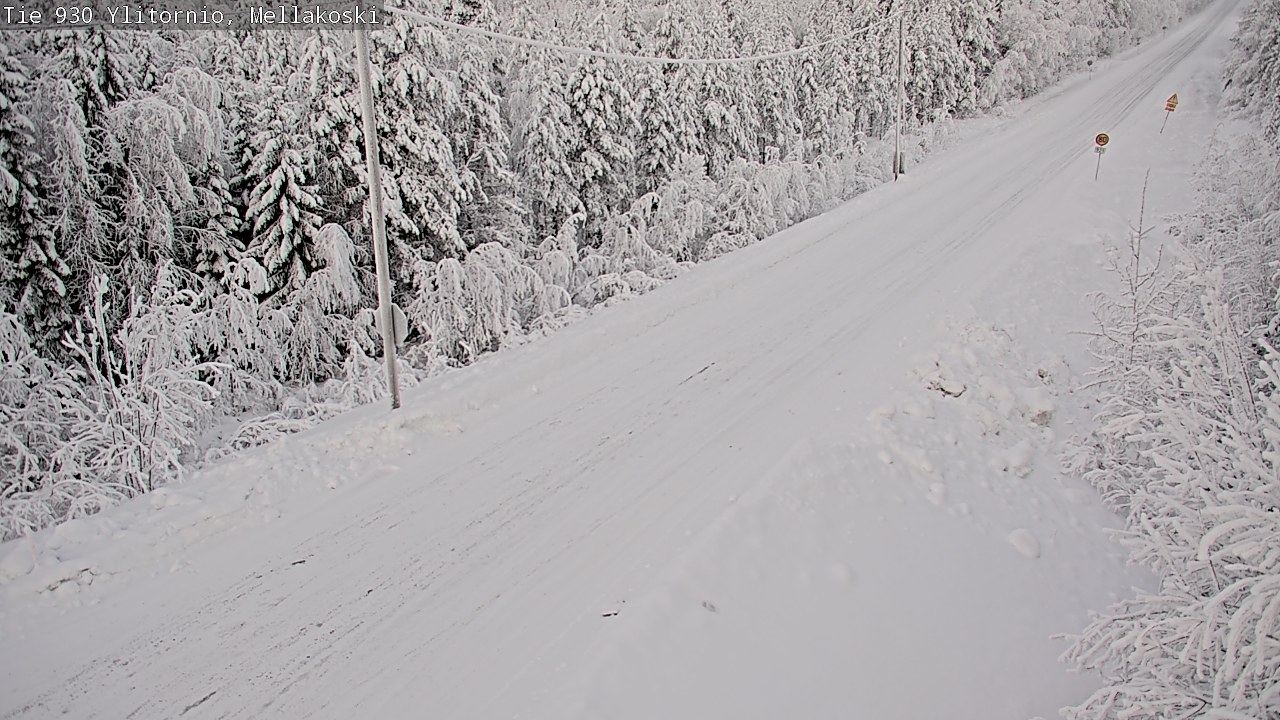 Weather Camera Image Road 83 Ylitornio, Mellakoski, Ylitornio, Lappi