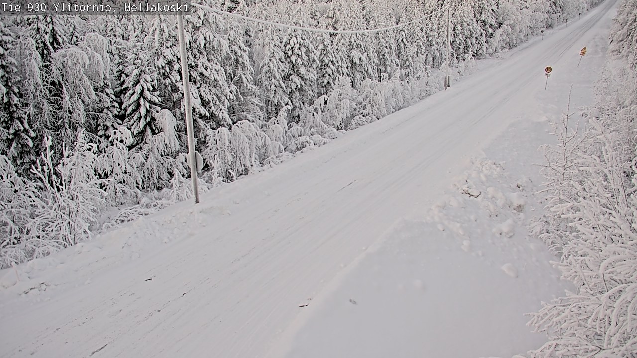 Kelikamerat Kuva TIe 930 Ylitornio, Mellakoski, Ylitornio, Lappi
