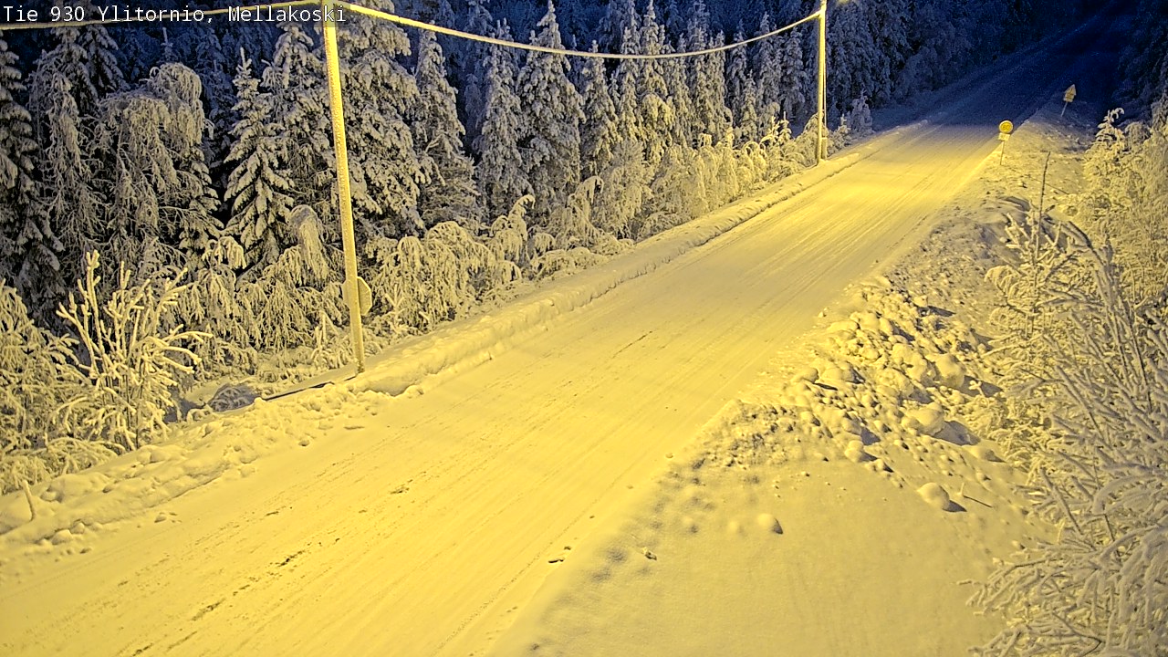 Weather Camera Image Road 83 Ylitornio, Mellakoski, Ylitornio, Lappi
