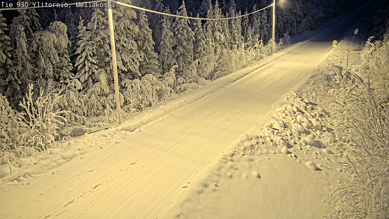 Weather Camera Image Road 83 Ylitornio, Mellakoski, Ylitornio, Lappi
