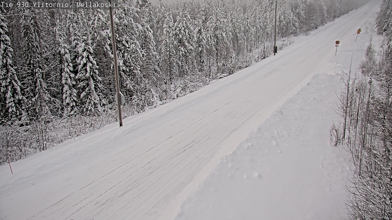 Weather Camera Image Väg 83 Övertorneå, Mellakoski, Ylitornio, Lappi