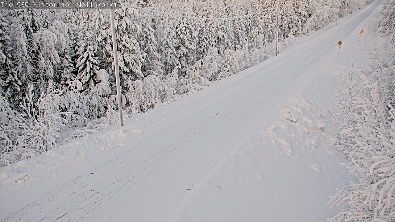 Weather Camera Image Road 83 Ylitornio, Mellakoski, Ylitornio, Lappi