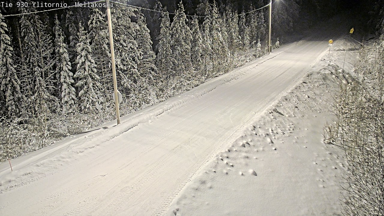 Weather Camera Image Väg 83 Övertorneå, Mellakoski, Ylitornio, Lappi