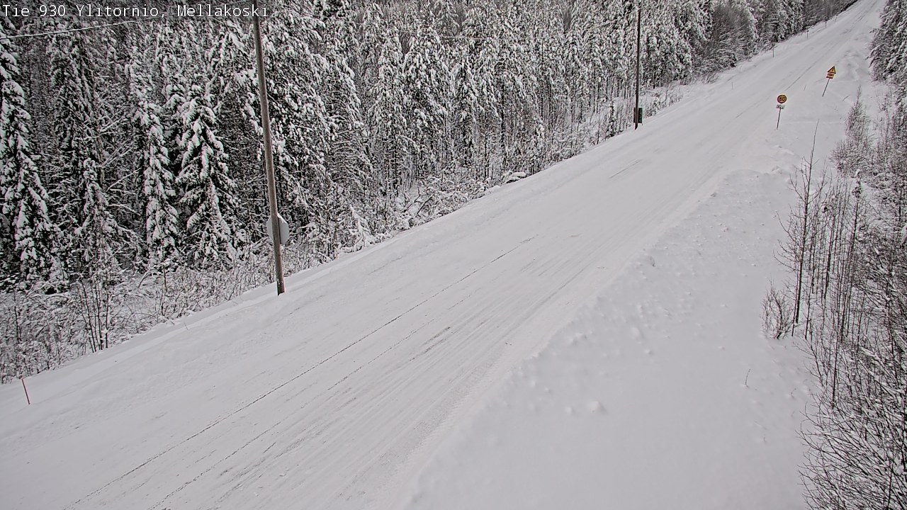 Weather Camera Image Väg 83 Övertorneå, Mellakoski, Ylitornio, Lappi