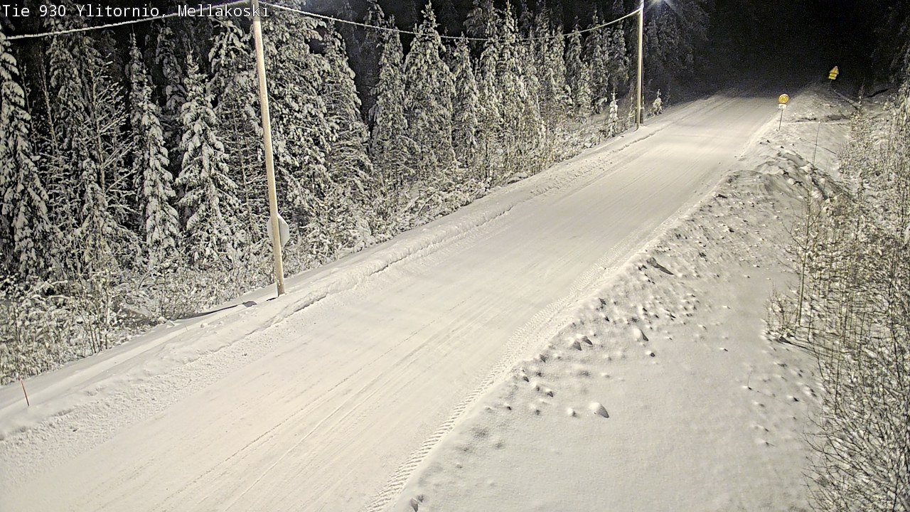 Weather Camera Image Road 83 Ylitornio, Mellakoski, Ylitornio, Lappi