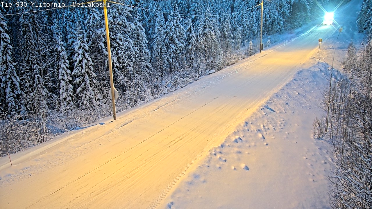Weather Camera Image Road 83 Ylitornio, Mellakoski, Ylitornio, Lappi