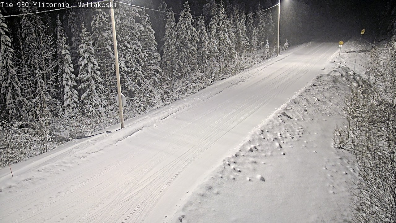 Weather Camera Image Road 83 Ylitornio, Mellakoski, Ylitornio, Lappi