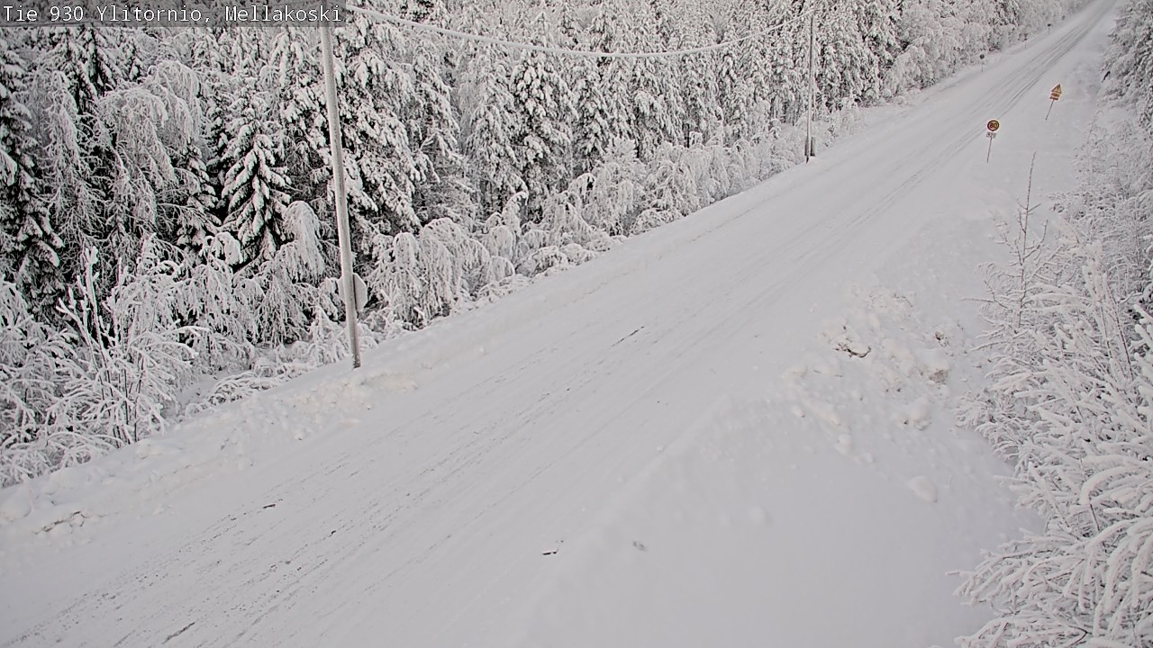 Weather Camera Image Road 83 Ylitornio, Mellakoski, Ylitornio, Lappi