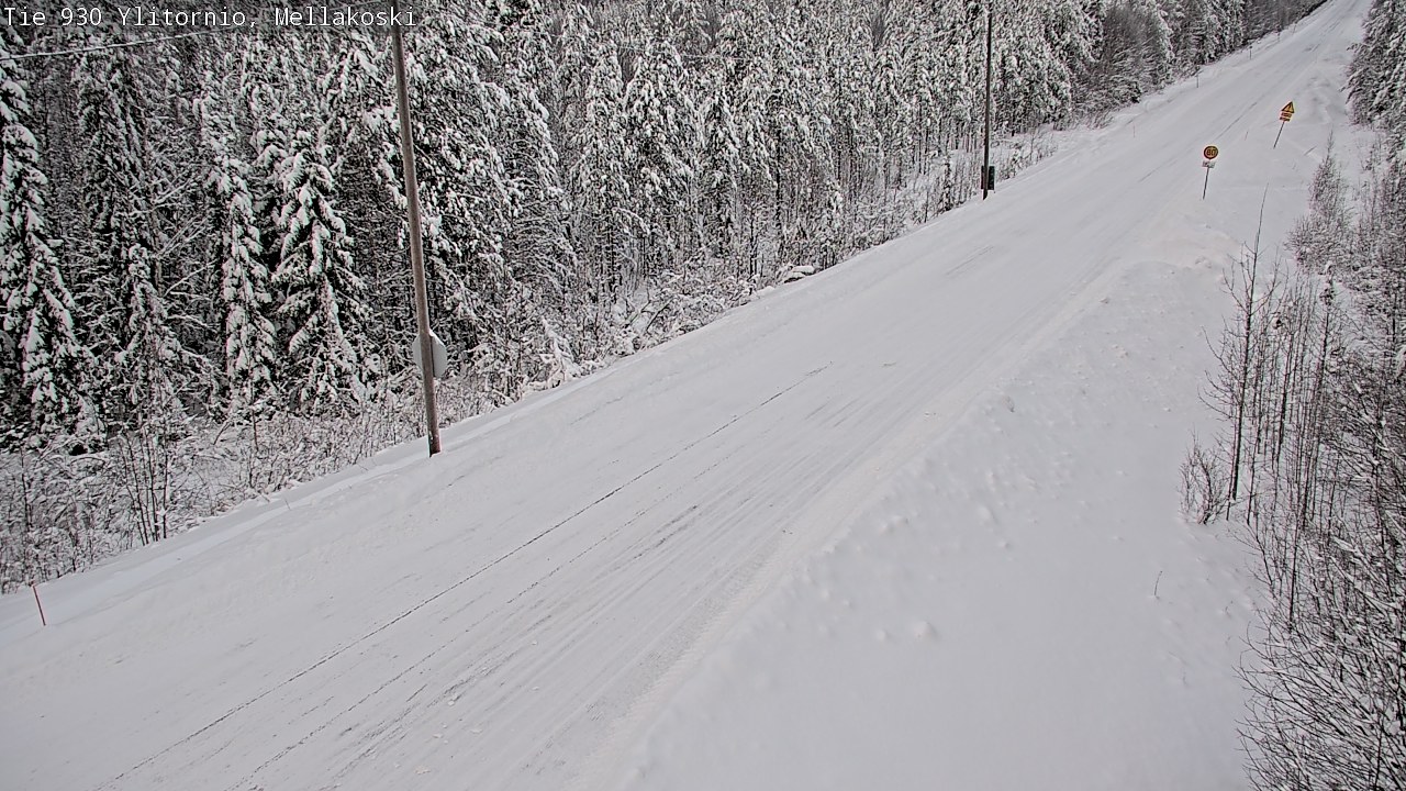 Weather Camera Image Road 83 Ylitornio, Mellakoski, Ylitornio, Lappi