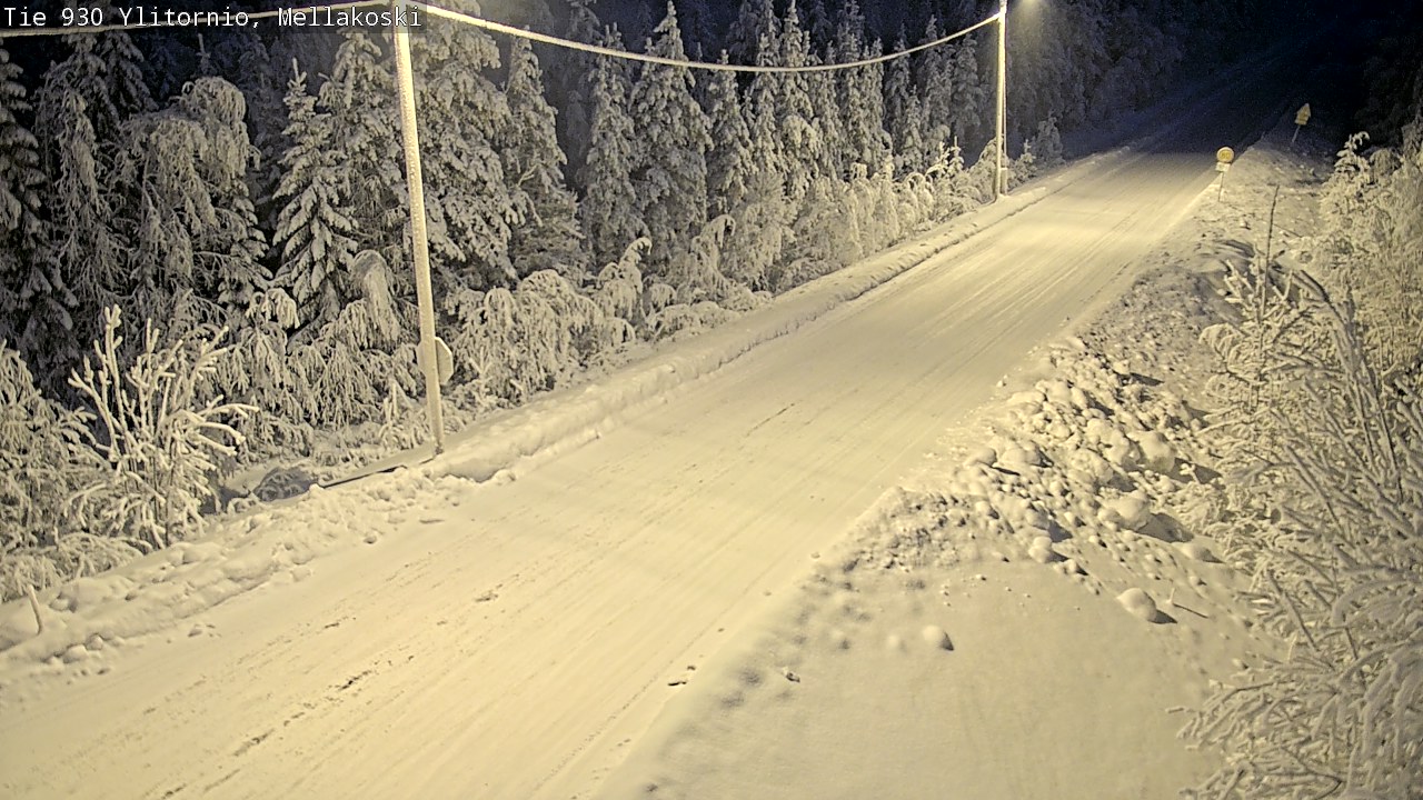 Weather Camera Image Road 83 Ylitornio, Mellakoski, Ylitornio, Lappi