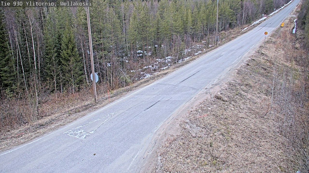 Weather Camera Image Väg 83 Övertorneå, Mellakoski, Ylitornio, Lappi