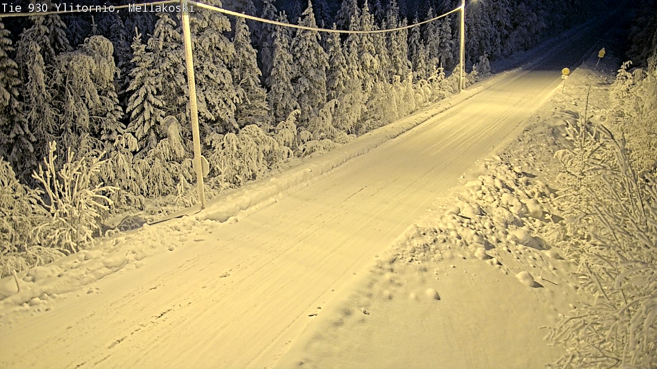 Weather Camera Image Road 83 Ylitornio, Mellakoski, Ylitornio, Lappi