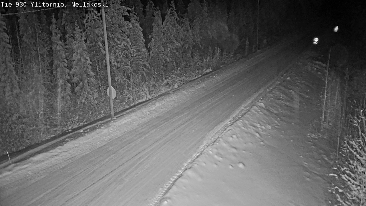 Weather Camera Image Road 83 Ylitornio, Mellakoski, Ylitornio, Lappi