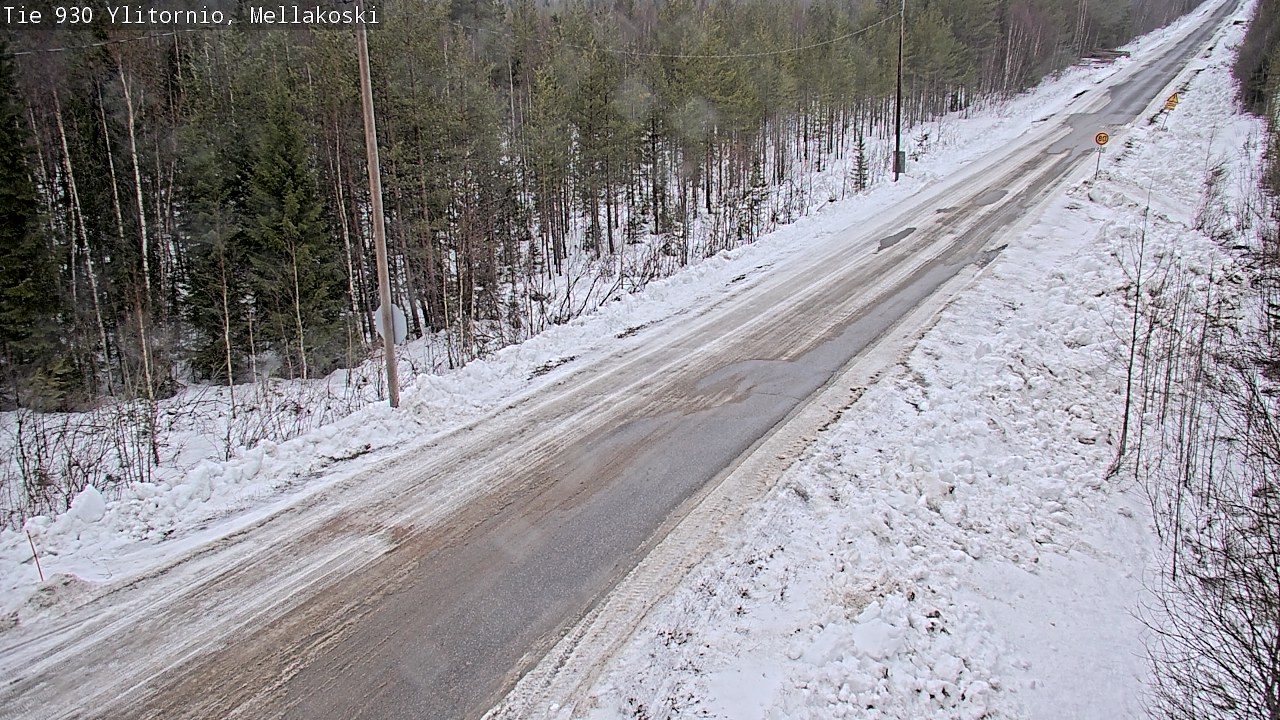 Weather Camera Image Väg 83 Övertorneå, Mellakoski, Ylitornio, Lappi