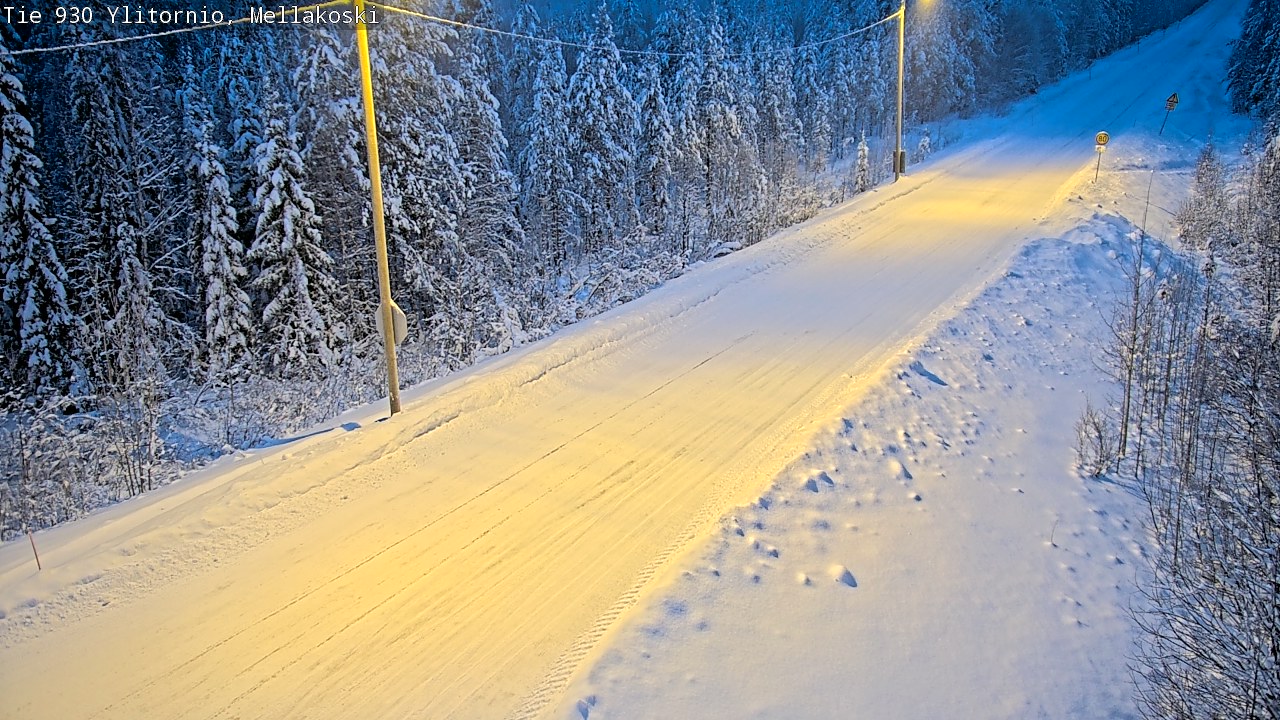 Weather Camera Image Road 83 Ylitornio, Mellakoski, Ylitornio, Lappi