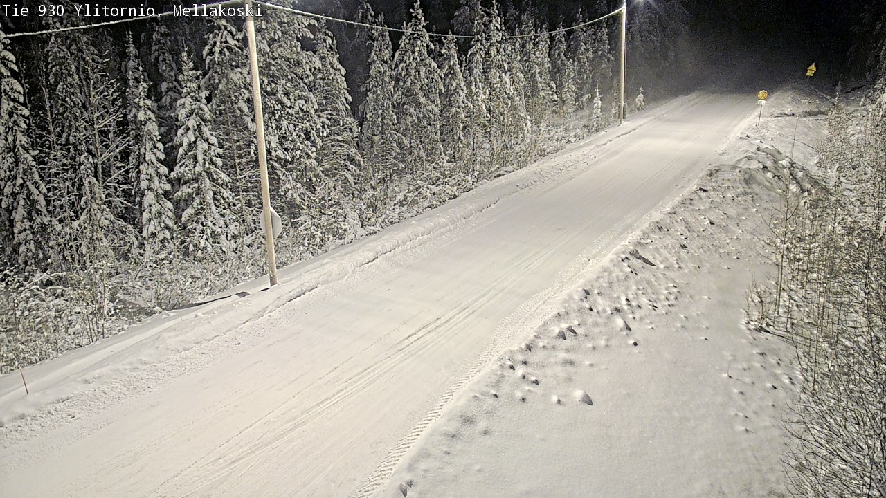 Weather Camera Image Road 83 Ylitornio, Mellakoski, Ylitornio, Lappi