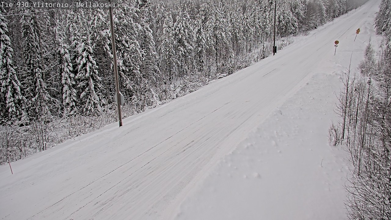 Weather Camera Image Väg 83 Övertorneå, Mellakoski, Ylitornio, Lappi