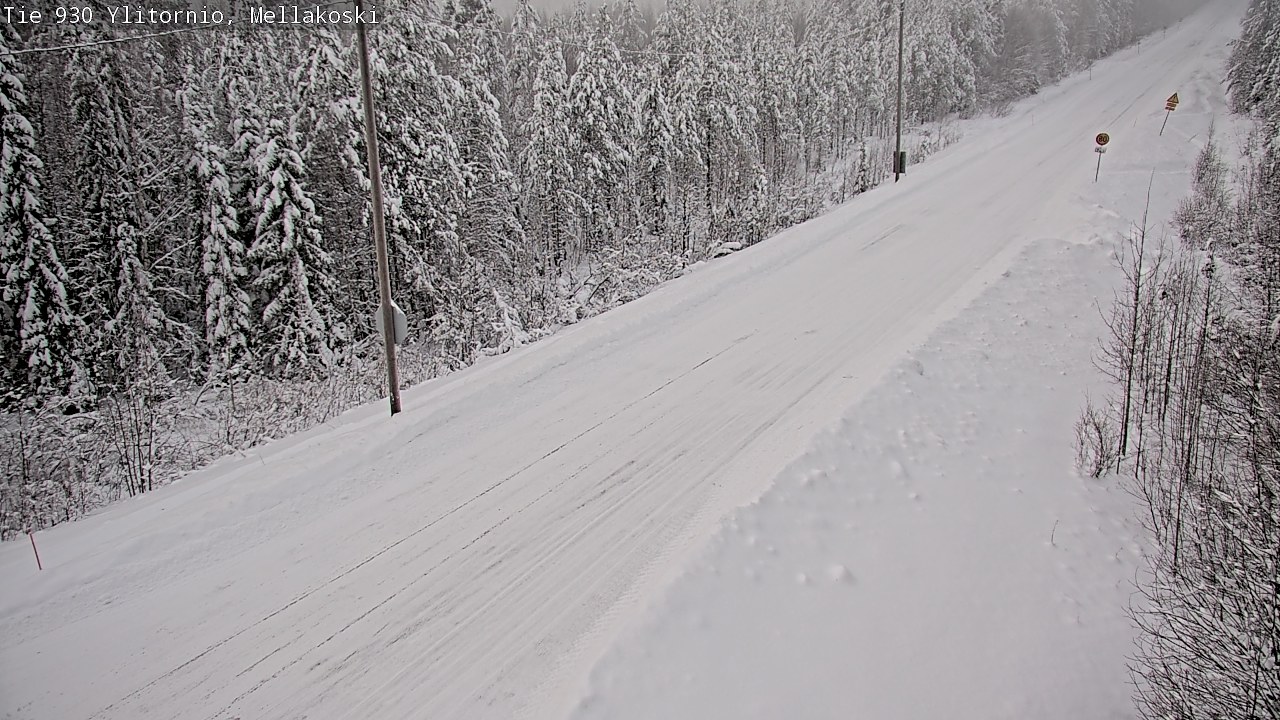 Weather Camera Image Väg 83 Övertorneå, Mellakoski, Ylitornio, Lappi
