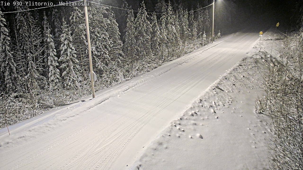 Weather Camera Image Road 83 Ylitornio, Mellakoski, Ylitornio, Lappi