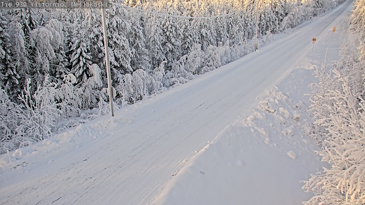 Weather Camera Image Road 83 Ylitornio, Mellakoski, Ylitornio, Lappi