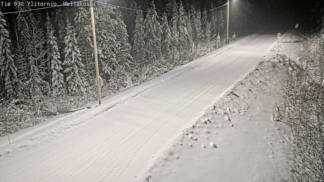 Weather Camera Image Road 83 Ylitornio, Mellakoski, Ylitornio, Lappi