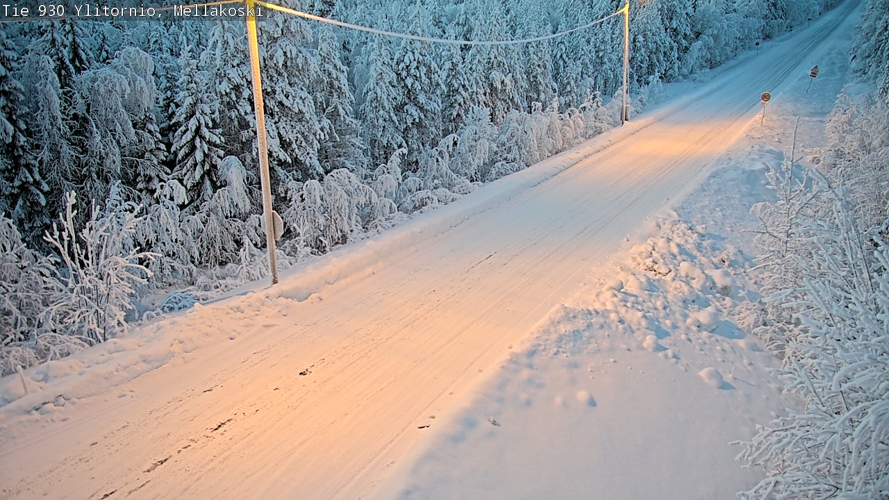 Weather Camera Image Road 83 Ylitornio, Mellakoski, Ylitornio, Lappi