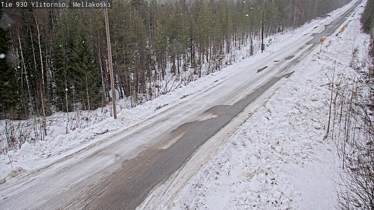 Weather Camera Image Väg 83 Övertorneå, Mellakoski, Ylitornio, Lappi