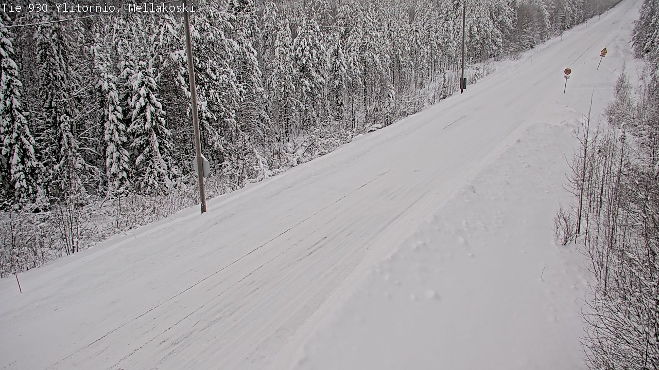 Weather Camera Image Väg 83 Övertorneå, Mellakoski, Ylitornio, Lappi