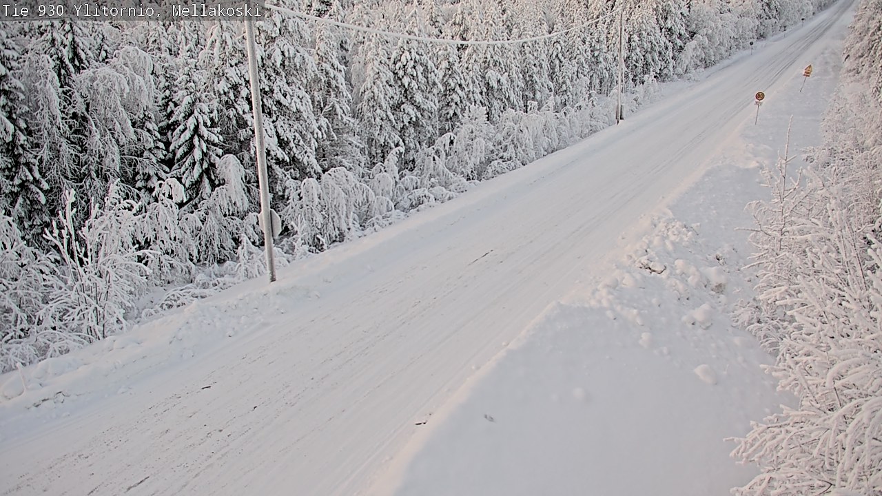 Weather Camera Image Road 83 Ylitornio, Mellakoski, Ylitornio, Lappi