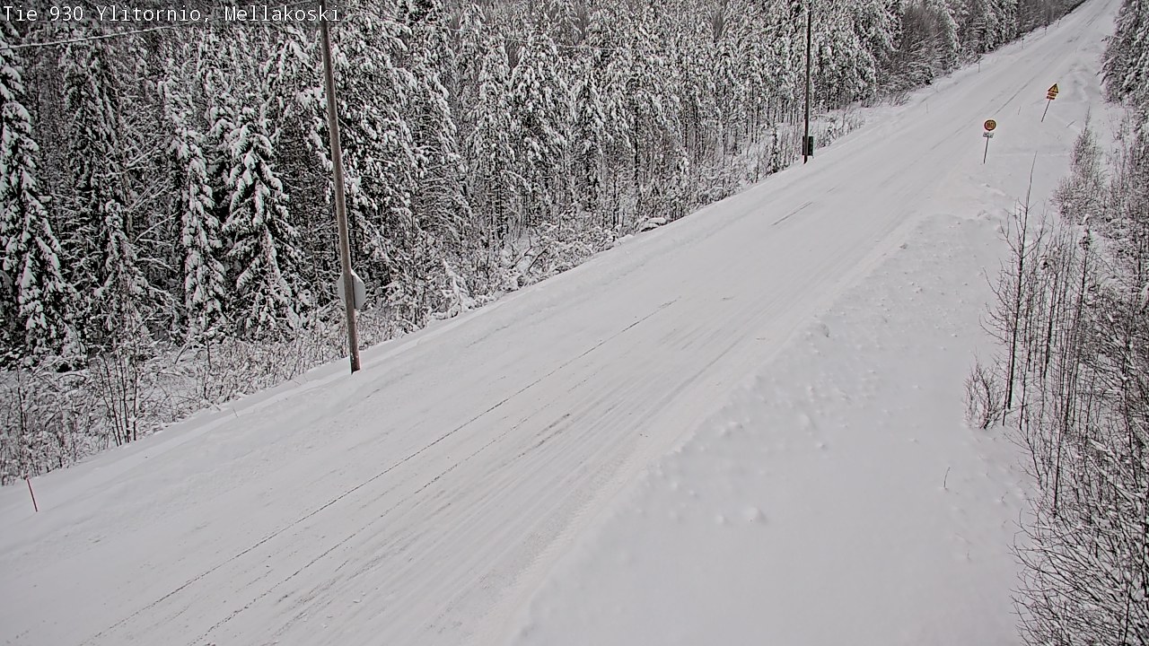 Weather Camera Image Väg 83 Övertorneå, Mellakoski, Ylitornio, Lappi