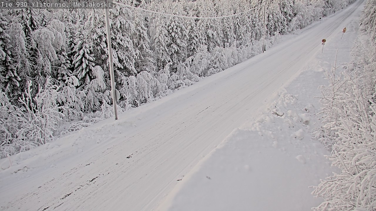 Weather Camera Image Road 83 Ylitornio, Mellakoski, Ylitornio, Lappi