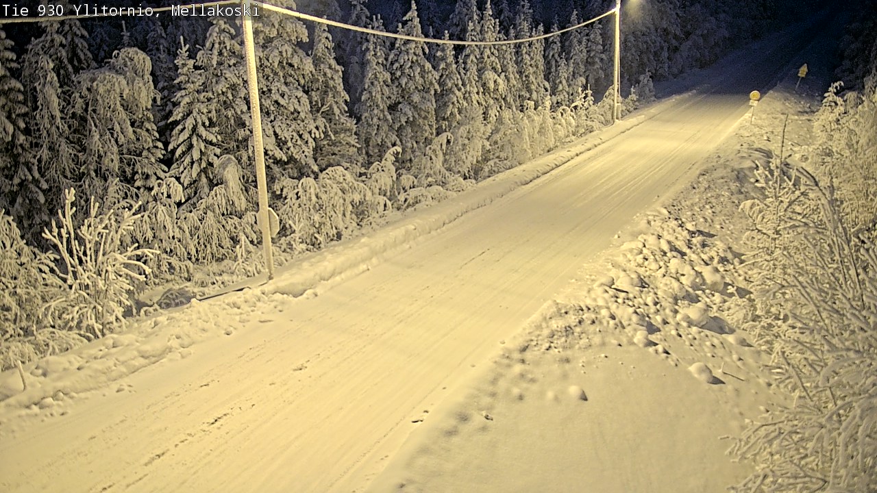 Weather Camera Image Road 83 Ylitornio, Mellakoski, Ylitornio, Lappi