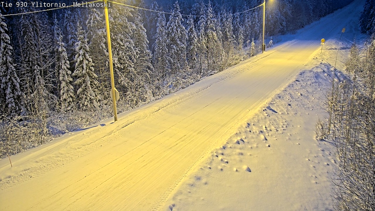 Weather Camera Image Road 83 Ylitornio, Mellakoski, Ylitornio, Lappi