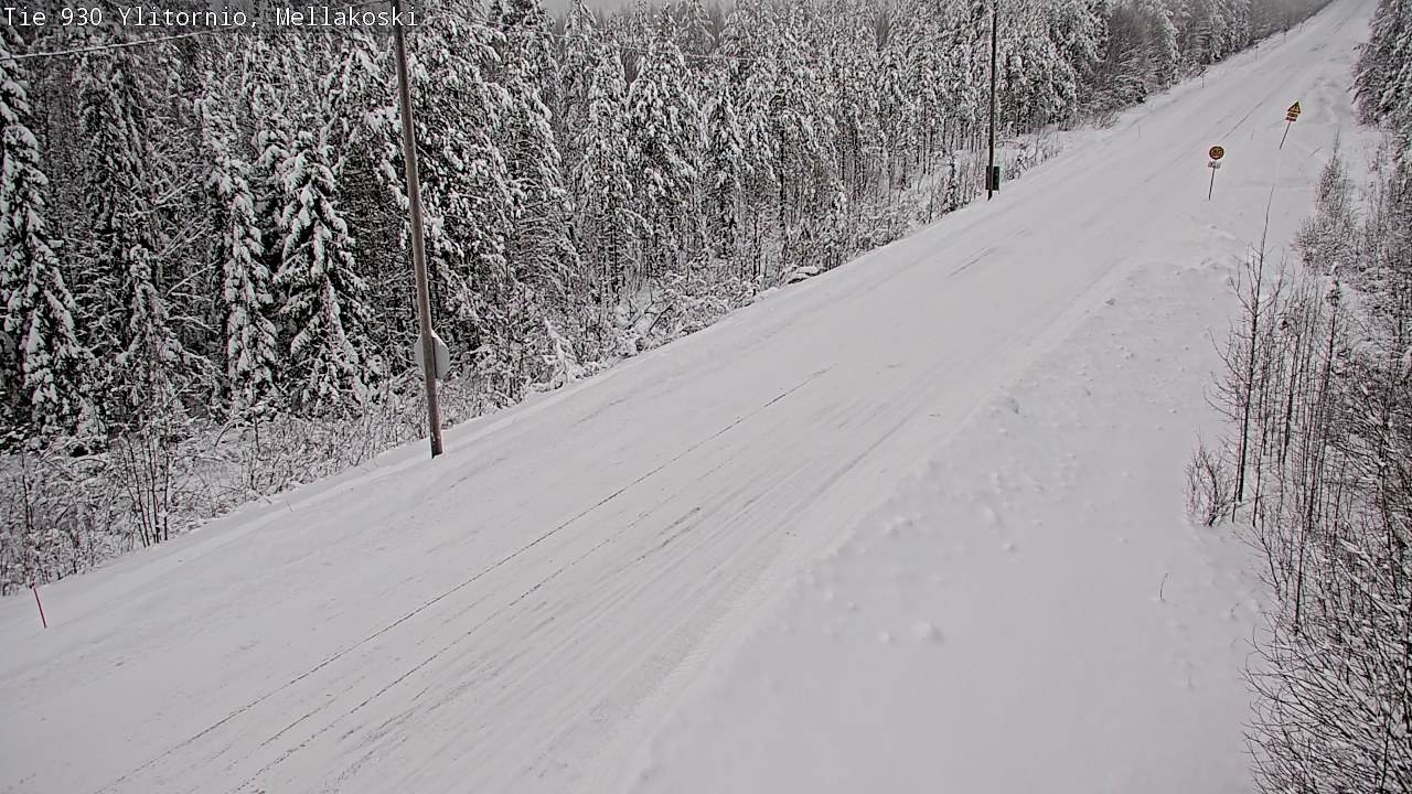 Weather Camera Image Väg 83 Övertorneå, Mellakoski, Ylitornio, Lappi